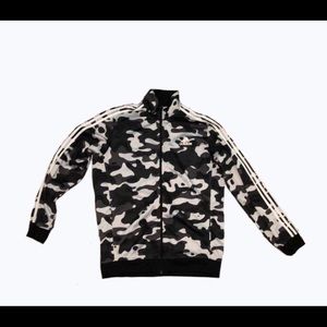 Adidas track camo  jacket